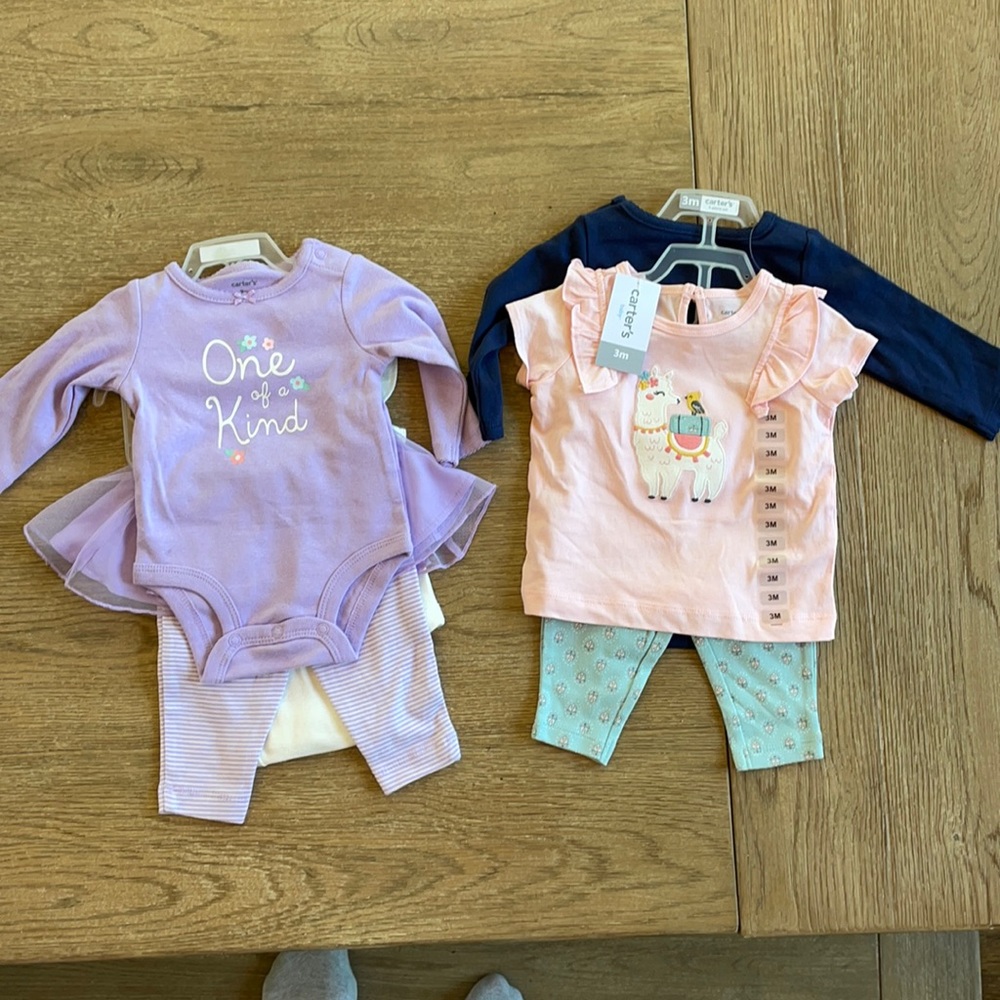 Two sets of Carter’s 3 months outfits